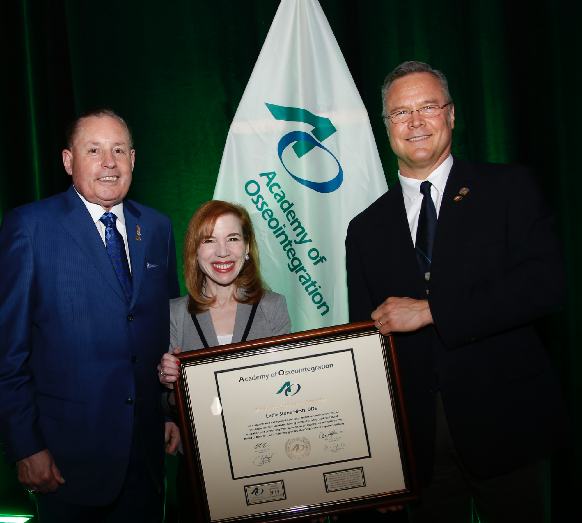 Certificate in Implant Dentistry, Academy of Osseointegration